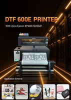 Impresora DTF Digital Automática A1 de 60 cm NEWIN, Cabezal de Impresión Epson, Tinta de Pigmento, Transferencia de Calor, Película PET Multicolor A4 para Prendas