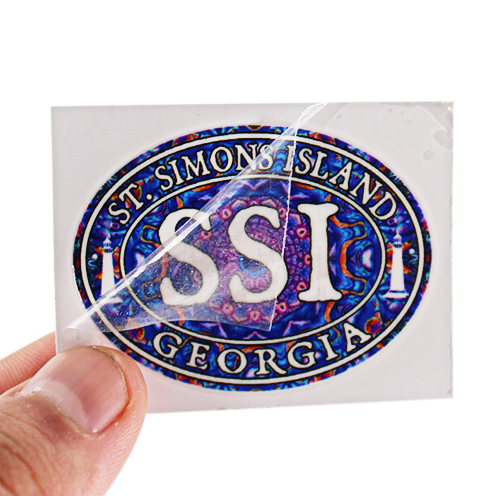 Лидер продаж, листы виниловых водонепроницаемых наклеек на заказ в форме персонажей SSI, большие виниловые высекальные УФ наклейки с переводной наклейкой на заказ