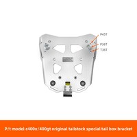 Boîte à bagages arrière en alliage d'aluminium LOBOO pour C400X/C400GT et porte-bagages arrière