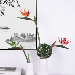 Fleurs artificielles Timo Bird Of Paradise, branche unique, toucher naturel, décoration intérieure - Product Image 2