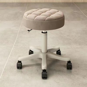 Leather Ergonomic Eco-Friendly Salon Barber Chair Rotating Lifting Pulley <b>Stool</b> 360 Degree Rotation School - Product Image 5