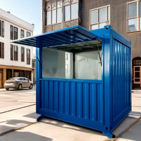 Mini-bar à café mobile personnalisable, conteneur de restauration rapide, design moderne, conversion de conteneur extérieur, café, boutique éphémère