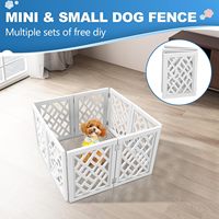 Barrière pour chien légère, pliable et rétractable, avec design découpé, hauteur 16 pouces / longueur extensible 41 pouces, pour petits chiens, utilisation intérieure, autoportante