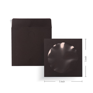 Aangepaste Kleur Formaat Herbruikbaar Transparant Polyethyleen Premium Zwart Papier Cd Dvd Mouwen Ouder Met Doorzichtig Venster En Flap - Product Image 5