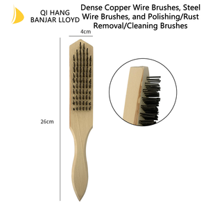 Brosse à peinture murale à poignée souple avec manche en queue de castor, poils en acier plaqué cuivre, 8 pouces+, qualité bricolage pour la peinture - Product Image 6