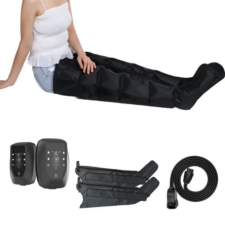 Máquina de masajeador de pies Compresión de aire Recuperación Masajeador de piernas Presión Aliviar el dolor muscular y el dolor