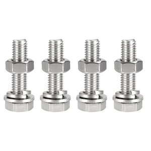 Galvanized Carbon Steel Full Threaded Hexagon Bolt Screw Astm M8 M16 Zinc Plated <b>Fasteners</b> and Hex Head Bolts 5/8" Classe 4.8 - Product Image 1