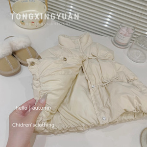 Girls Vest Autumn Winter Thickening Solid Color Cotton Warm Baby Girl Clothing - Product Image 3
