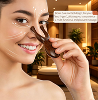 Outil de massage Gua Sha en bois de santal multifonctionnel pour le visage, le nez et les yeux, outil de massage manuel par acupression, thérapie par le bois, orthopédique