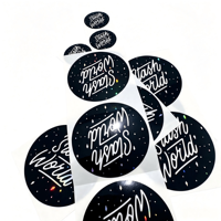 Autocollants en PVC/vinyle adhésifs en feuille d'or personnalisés de haute qualité, imperméables, holographiques, réutilisables, étiquettes imprimées UV pour l'emballage