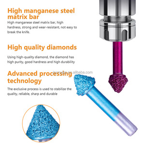 Factory Direct Mushroom Head <strong>Diamond</strong> Welding <strong>Stone</strong> Carving Knife <strong>CNC</strong> <strong>Stone</strong> Carving Drill <strong>Bit</strong> with ODM OEM Customization Support - Product Image 5