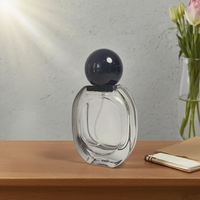 Flacon de parfum vide de luxe personnalisé de 30 ml avec pompe pulvérisatrice, anti-fuite, mini diffuseur, emballage en boîte, impression sur verre
