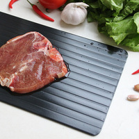 Plaque en alliage d'aluminium pour décongélation rapide de viande et de steak surgelés, antiadhésive, écologique, compatible lave-vaisselle