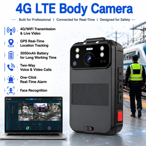 กล้องบันทึกวิดีโอติดตัวคุณภาพสูง 2K 4G พร้อม WiFi ตรวจสอบภาพสด GPS PTT สื่อสารสองทาง พร้อมแพลตฟอร์มจัดการ - Product Image 1