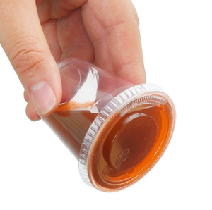 Горячая распродажа <span class=keywords><strong>2026</strong></span>: Оптовая продажа от китайского поставщика, заводская цена, высококачественные пищевые стаканчики для соуса из полипропилена с крышкой - Product Image 1