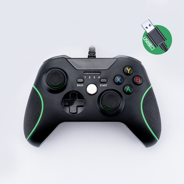 For X-box One PC Gamepad Joystick Dual Vibration USB Wired Game Controller With 1.5M Cable