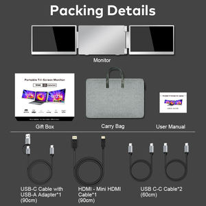 Produit tendance 2026 : Moniteur portable de jeu 2,5K de 16 pouces avec double écran, extension d'écran pour ordinateur portable, moniteur séparé, brancher et jouer - Product Image 6