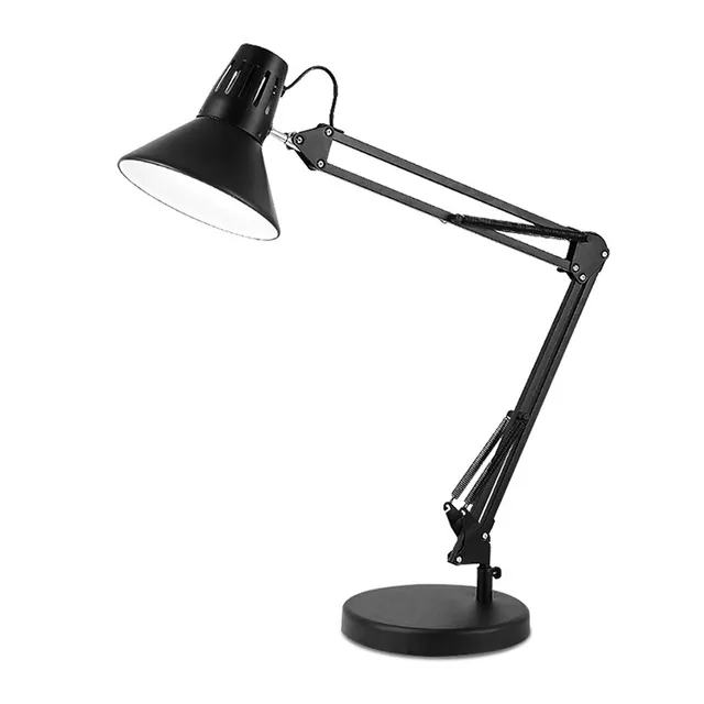 Modern Style Foldable Metal Swing Arm LED Desk Lamp AC Power Eye-Caring Reading Light for Home Office & Reading Room