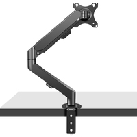 Vente flash Adaptateur de fixation VESA 17-30 à ressort à gaz en alliage d'aluminium noir/blanc/rose Support d'écran d'ordinateur LCD LED Bras inclinable 45