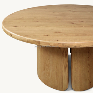 Venta directa de fábrica Muebles modernos Diseños de alta calidad Mesa redonda de estilo premium simple de madera - Product Image 4