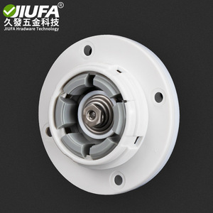 Colgador de pared Jiufa, redondo, de plástico blanco, con rotación de 360 grados, fijación al techo para armario o dormitorio. - Product Image 2