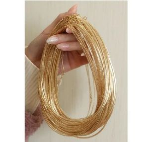 Collier ras du cou en maille tissée italienne, chaîne réglable en or 18 carats, bijoux hypoallergéniques pour femmes, commande en gros MOQ 2 pièces - Product Image 1