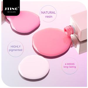 JTING Hot Popular French Nail Jade 48color pink Collection Gel Nail Polish Free Color <b>Book</b> <b>Box</b> OEM Unique Private Brand logo - Product Image 3