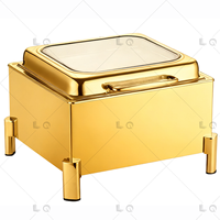 Ensemble de vaisselle de luxe pour traiteur, ensemble de plats chauds pour buffet, réchauds à buffet, réchauds à nourriture pour buffet, présentoir chauffant pour buffet