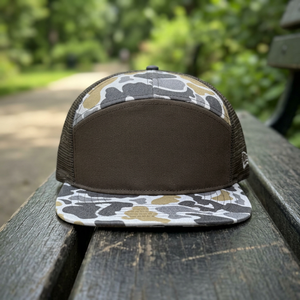 Gorra Trucker de Camuflaje Personalizada de 7 Paneles, Ajustable, Unisex, Estilo Ri-168, de Lona, para Exteriores, para las Cuatro Estaciones, OEM - Product Image 1
