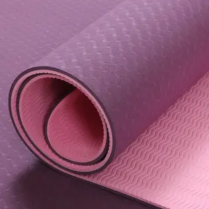 Amyup thân thiện với môi trường đơn và đôi màu Yoga Mat 6mm tùy chỉnh in yoga mat yoga cá nhân mat