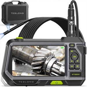Caméra d'inspection endoscopique industrielle étanche à double objectif, écran LCD IPS de 5 pouces, sonde de 9,8 pieds, vidéo 720p, carte Micro SD <span class=keywords><strong>Teslong</strong></span> - Product Image 1