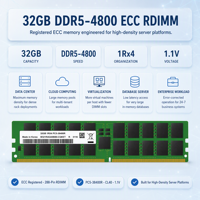 M321R4GA0BB0-CQKET Mémoire RAM serveur 32 Go DDR5-4800 ECC 288 broches Registered Single Rank Provisioning Tiering Arc
