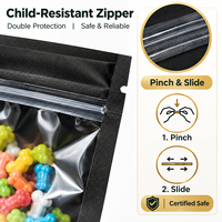 Sacs en Mylar personnalisés imprimés, résistants aux odeurs, à fermeture éclair, résistants aux enfants, pochettes souples au toucher doux, emballages en plastique