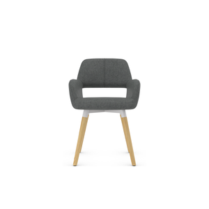 Stylish Hollow Arm Soft Cushion Beech Legs for <strong>Euro</strong>-American Homes Bistros Comfortable Easy-Clean Dinning <strong>Chair</strong> - Product Image 4