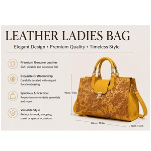 Bolso de Hombro de Cuero Genuino de Calidad de Exportación para Mujer, Elegante Bolso de Mano para Regalos Empresariales Disponible al Mejor Precio del Mercado - Product Image 2