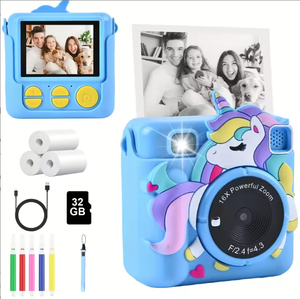 Kamera JXD 1080P Kamera Digital dengan Kertas Cetak & Kartu Memori 32G, Mainan Kamera Instan untuk Anak-Anak - Product Image 1