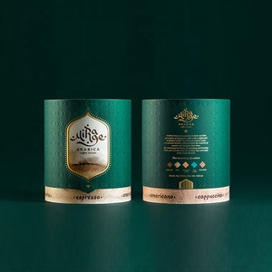 Emballage de boîte-cadeau en carton cylindrique pour mélange de thé écologique personnalisé, emballage de tube en papier kraft pour thé en vrac de qualité alimentaire - Product Image 2