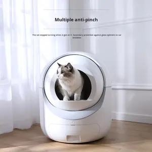 Caja <span class=keywords><strong>de</strong></span> <span class=keywords><strong>arena</strong></span> eléctrica antisalpicaduras grande completamente automática <span class=keywords><strong>para</strong></span> <span class=keywords><strong>gatos</strong></span>, inodoro inteligente <span class=keywords><strong>de</strong></span> PP con aplicación móvil, tipo cajón <span class=keywords><strong>de</strong></span> plástico remoto - Product Image 6