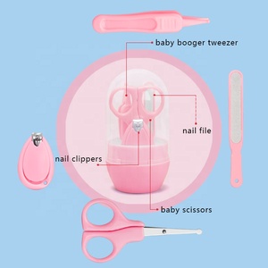 <span class=keywords><strong>Prix</strong></span> d'usine – Kit de <span class=keywords><strong>manucure</strong></span> et pédicure 4 pièces en acier inoxydable pour nouveau-né avec outils de soin des ongles - Product Image 3