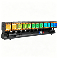 Barre de lumière LED RVBW 12x40W à tête mobile, effet Wash, DMX512, contrôle sonore, gradation linéaire pour concerts, DJ, discothèques et boîtes de nuit