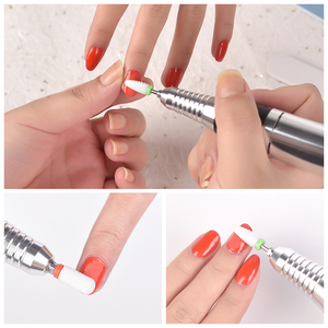Fraise à ongles en céramique en forme de fusée de 2,35 mm, fraise conique en forme de flamme pour nettoyer les cuticules, outil rotatif pour l'élimination de la poudre acrylique, outil de manucure - Product Image 6