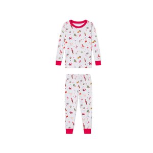 Unisex New Design Printed Terry Fabric 100% Cotton Custom <b>Pajama</b> Set <b>for</b> <b>Kids</b> Quick Dry & Breathable 2-Piece Autumn Sleepwear - Product Image 4