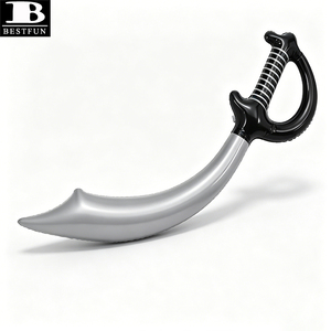 Sicheres PVC Aufblasbares Piratenschwert Spielzeug 24 Zoll Realistisches Aufblasbares Cutlass für Kinder Geburtstag Halloween Kostüm Party Zubehör - Product Image 4