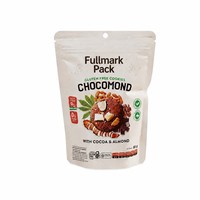 Op maat bedrukte glutenvrije koekjes stand-up pouch met ritssluiting voor retail verpakkingen van snacks