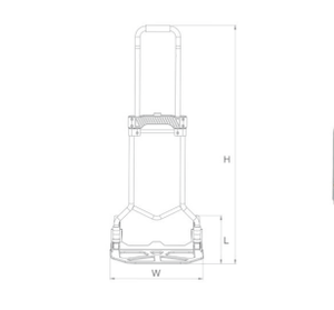60KGS รถเข็นท่อเหล็กพับได้รถเข็นกระเป๋าล้อลากสำหรับโกดังเก็บของใช้ในบ้าน - Product Image 5