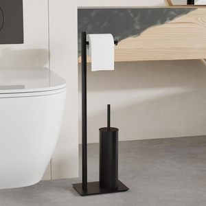 Cleaner Toilet Brush with Holder Stand <b>Shelf</b> and Bathroom Brush Set for Bathroom Cleaning Tools - Product Image 2