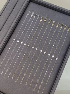 Xinfly 18K Gold Four Leaf <b>Clover</b> <b>Bracelet</b> Lucky Minimalist Jewelry for Women Hypoallergenic Dainty Design Perfect Gift for Her - Product Image 2