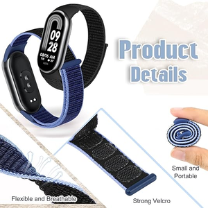 Correa de repuesto de nailon ajustable para <span class=keywords><strong>Xiaomi</strong></span> Smart Band 10 Correa/<span class=keywords><strong>Xiaomi</strong></span> Smart Band 9 Correa/<span class=keywords><strong>Xiaomi</strong></span> Smart Band 8 NFC Correa - Product Image 3