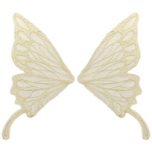 Kadın çevre dostu Polyester örgü dantel nakış broş korsage küçük boyutu kelebek kanatları iç çamaşırı için destek yaka - Product Image 5