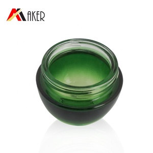 15 ml 50 ml de luxe vert dégradé en verre cosmétique pot de crème avec couvercle à vis noir et intérieur casquette - Product Image 4